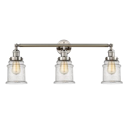 A large image of the Innovations Lighting 205-S Canton Polished Nickel / Seedy