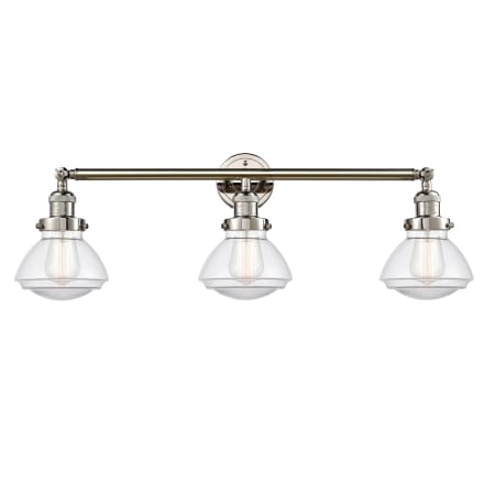 A large image of the Innovations Lighting 205 Olean Polished Nickel / Clear