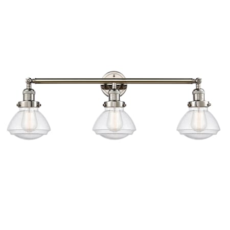 A large image of the Innovations Lighting 205 Olean Polished Nickel / Seedy