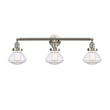 A large image of the Innovations Lighting 205 Olean Brushed Satin Nickel / Clear