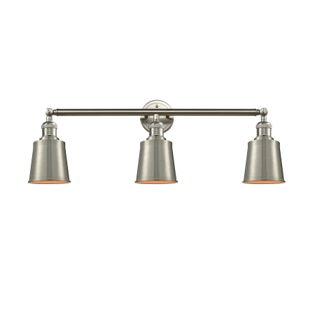 A large image of the Innovations Lighting 205-S Addison Brushed Satin Nickel / Metal