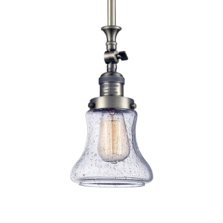 A large image of the Innovations Lighting 206 Bellmont Antique Brass / Seedy