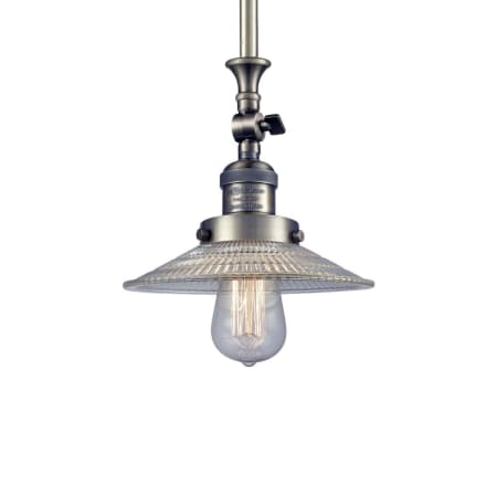A large image of the Innovations Lighting 206 Halophane Antique Brass / Flat