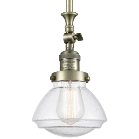 A large image of the Innovations Lighting 206 Olean Antique Brass / Seedy