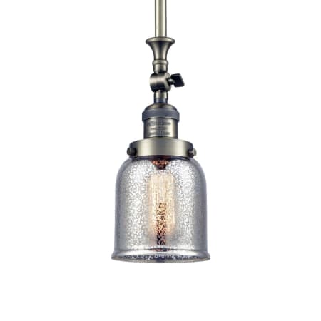 A large image of the Innovations Lighting 206 Small Bell Antique Brass / Silver Plated Mercury