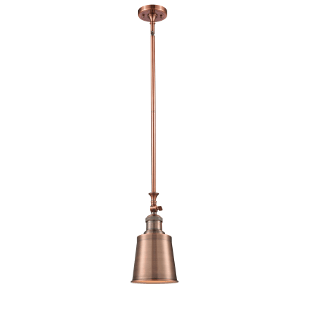 A large image of the Innovations Lighting 206 Addison Antique Copper / Metal Shade