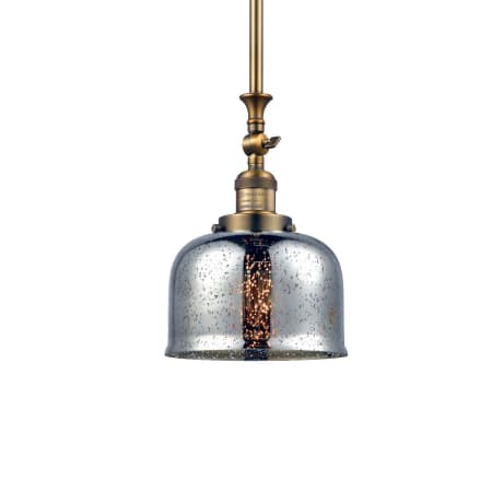 A large image of the Innovations Lighting 206 Large Bell Brushed Brass / Silver Plated Mercury