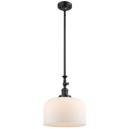 A large image of the Innovations Lighting 206 X-Large Bell Matte Black / Matte White