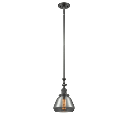 A large image of the Innovations Lighting 206 Fulton Oiled Rubbed Bronze / Smoked