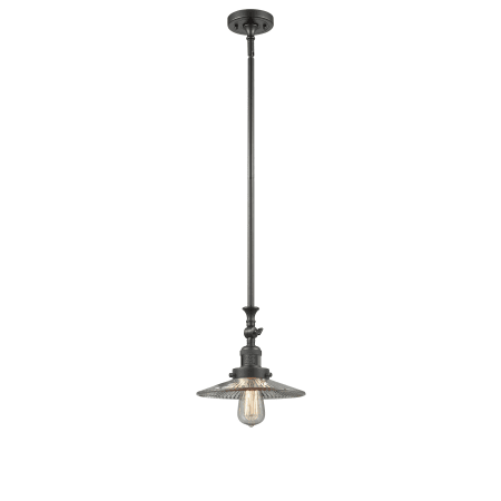 A large image of the Innovations Lighting 206 Halophane Oiled Rubbed Bronze / Halophane