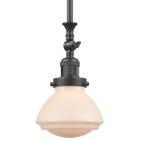 A large image of the Innovations Lighting 206 Olean Oil Rubbed Bronze / Matte White