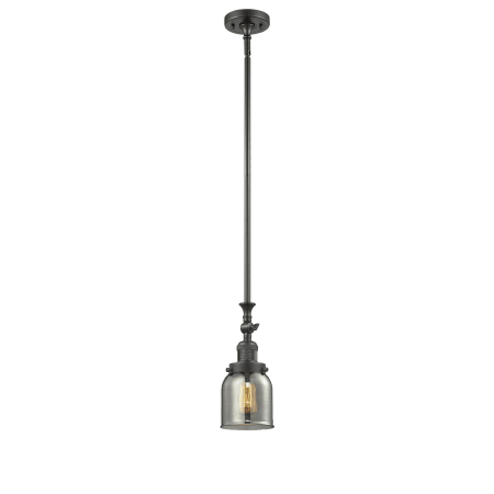 A large image of the Innovations Lighting 206 Small Bell Oiled Rubbed Bronze / Smoked