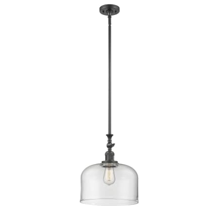 A large image of the Innovations Lighting 206 X-Large Bell Oil Rubbed Bronze / Clear