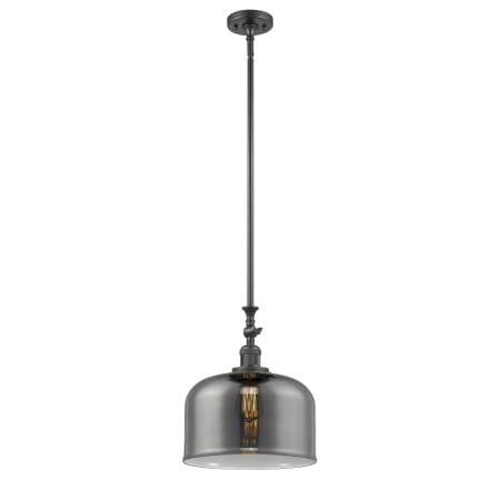 A large image of the Innovations Lighting 206 X-Large Bell Oil Rubbed Bronze / Plated Smoke