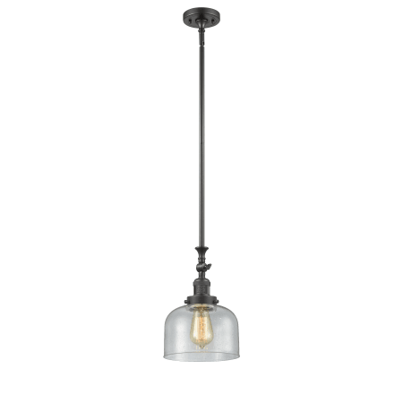 A large image of the Innovations Lighting 206 Large Bell Oiled Rubbed Bronze / Seedy