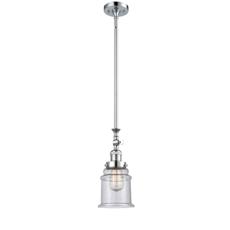 A large image of the Innovations Lighting 206 Canton Polished Chrome / Seedy