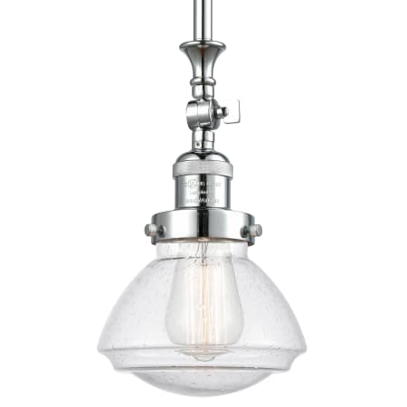 A large image of the Innovations Lighting 206 Olean Polished Chrome / Seedy
