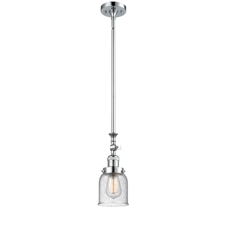 A large image of the Innovations Lighting 206 Small Bell Polished Chrome / Seedy