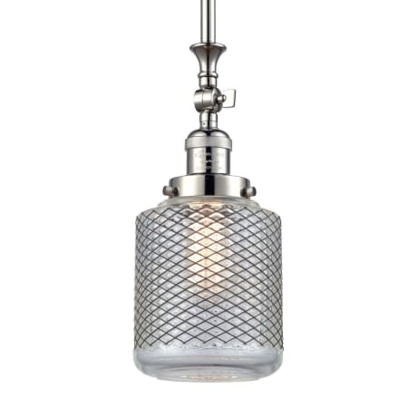 A large image of the Innovations Lighting 206 Stanton Polished Nickel / Vintage Wire Mesh