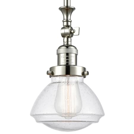 A large image of the Innovations Lighting 206 Olean Polished Nickel / Seedy