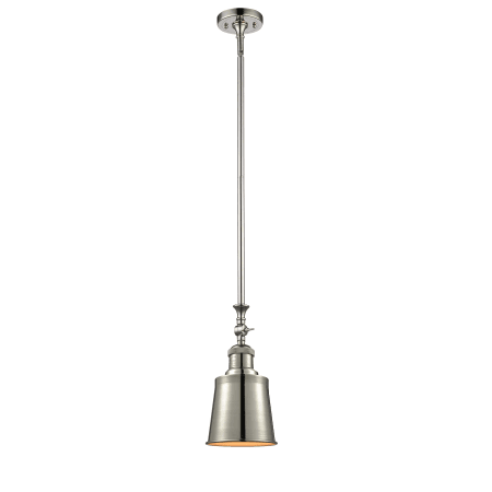 A large image of the Innovations Lighting 206 Addison Polished Nickel / Metal Shade