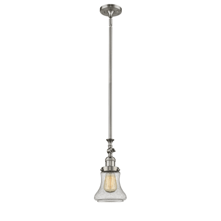 A large image of the Innovations Lighting 206 Bellmont Brushed Satin Nickel / Seedy