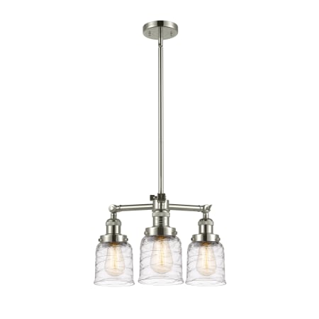 A large image of the Innovations Lighting 207-11-19 Bell Chandelier Alternate image