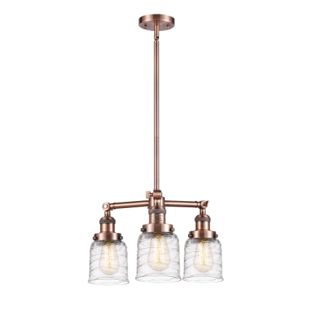 A large image of the Innovations Lighting 207-11-19 Bell Chandelier Alternate image