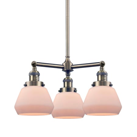 A large image of the Innovations Lighting 207 Large Bell Antique Brass / Matte White Cased