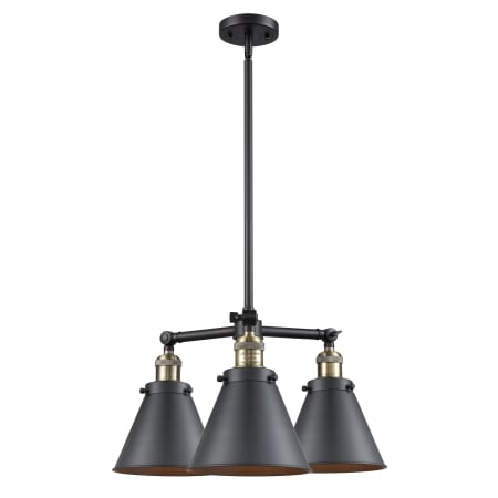 A large image of the Innovations Lighting 207 Appalachian Black Antique Brass / Matte Black