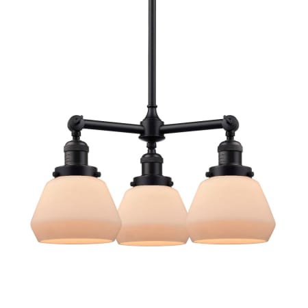 A large image of the Innovations Lighting 207 Fulton Oil Rubbed Bronze / Matte White Cased