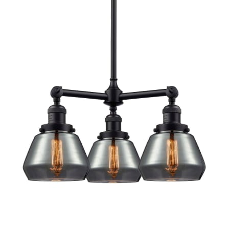 A large image of the Innovations Lighting 207 Fulton Oil Rubbed Bronze / Plated Smoked