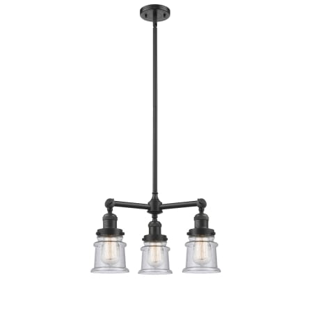 A large image of the Innovations Lighting 207 Small Canton Oil Rubbed Bronze / Seedy