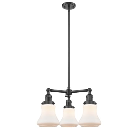 A large image of the Innovations Lighting 207 Bellmont Oil Rubbed Bronze / Matte White