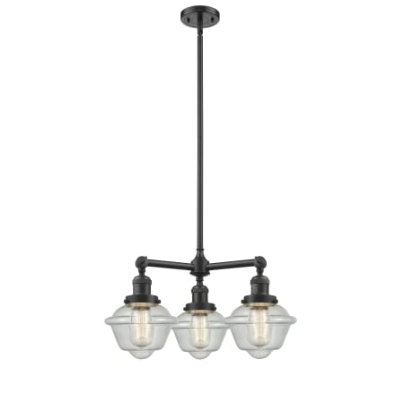 A large image of the Innovations Lighting 207 Small Oxford Oil Rubbed Bronze / Seedy