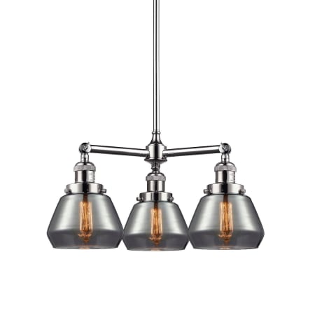 A large image of the Innovations Lighting 207 Fulton Polished Chrome / Plated Smoked
