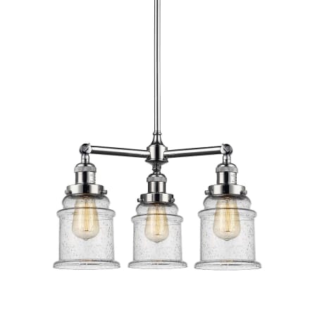 A large image of the Innovations Lighting 207 Canton Polished Chrome / Seedy
