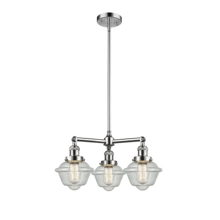 A large image of the Innovations Lighting 207 Small Oxford Polished Chrome / Seedy