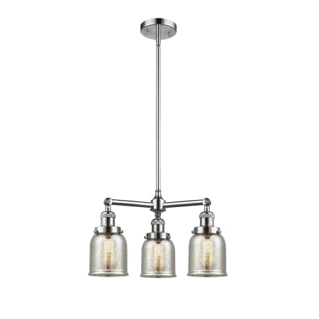 A large image of the Innovations Lighting 207 Small Bell Polished Chrome / Silver Plated Mercury