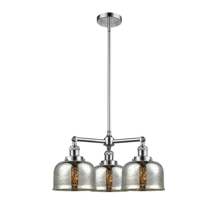 A large image of the Innovations Lighting 207 Large Bell Polished Chrome / Silver Plated Mercury