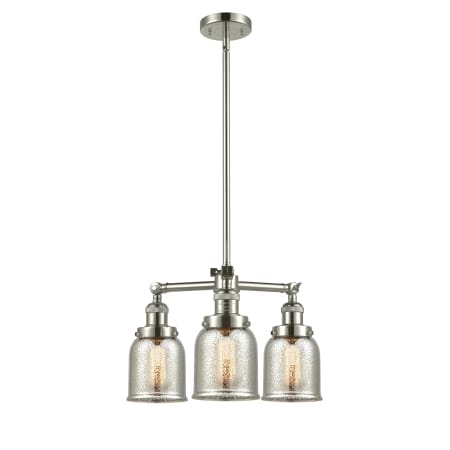 A large image of the Innovations Lighting 207 Small Bell Polished Nickel / Silver Plated Mercury