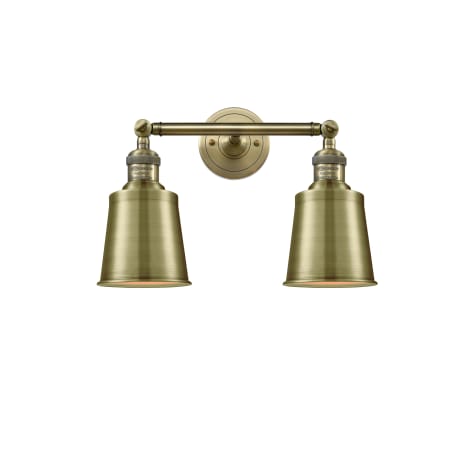 A large image of the Innovations Lighting 208 Addison Antique Brass / Metal