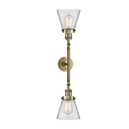 A large image of the Innovations Lighting 208 Small Cone Alternate Image