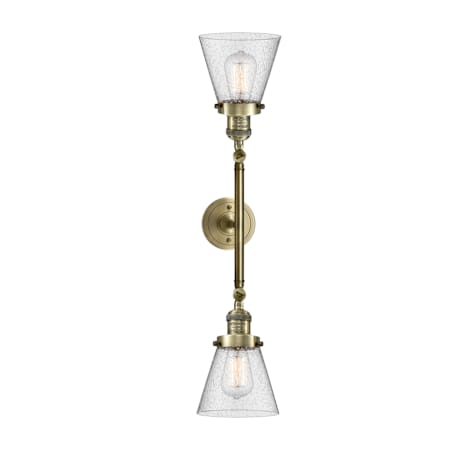 A large image of the Innovations Lighting 208 Small Cone Alternate Image