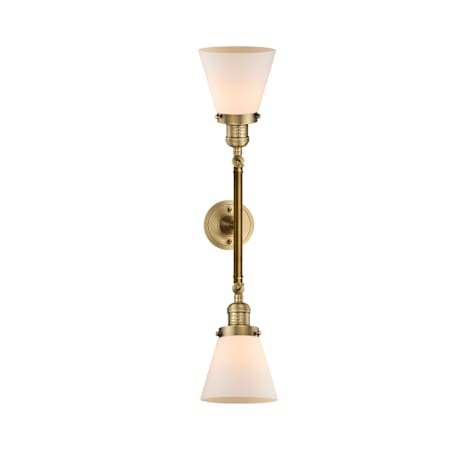 A large image of the Innovations Lighting 208 Small Cone Alternate Image