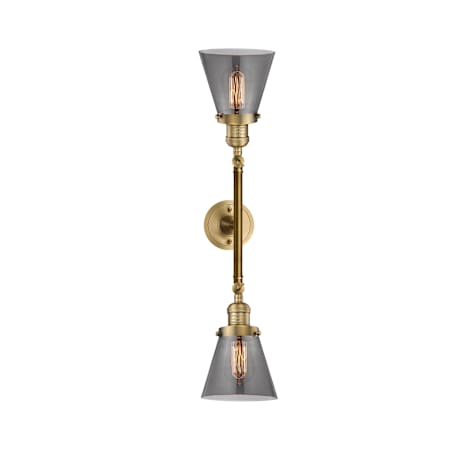 A large image of the Innovations Lighting 208 Small Cone Alternate Image