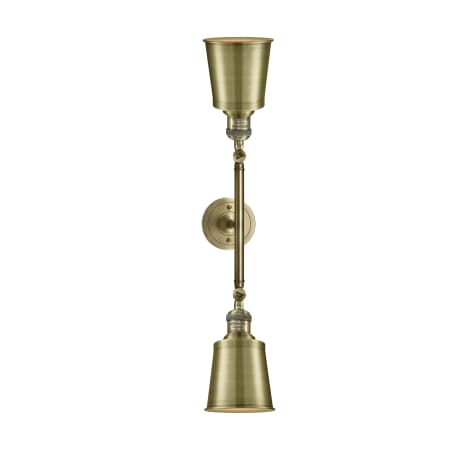 A large image of the Innovations Lighting 208L Addison Antique Brass / Metal