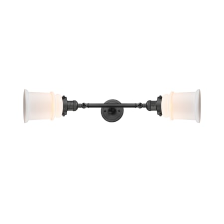 A large image of the Innovations Lighting 208L Canton Oil Rubbed Bronze / Matte White