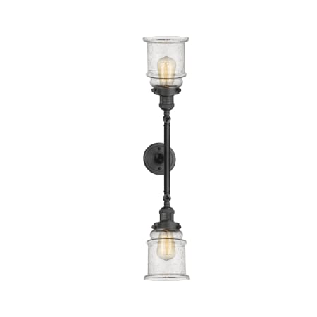 A large image of the Innovations Lighting 208L Canton Oil Rubbed Bronze / Seedy