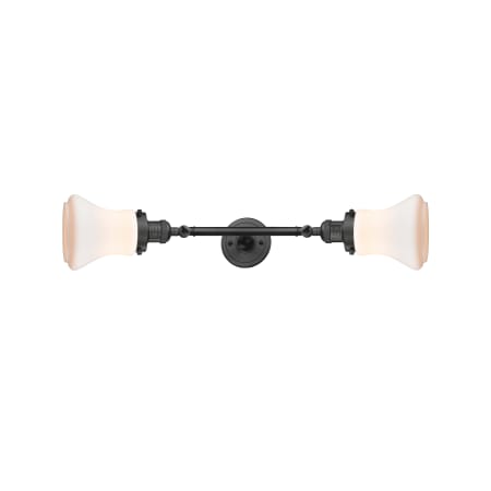 A large image of the Innovations Lighting 208L Bellmont Oil Rubbed Bronze / Matte White